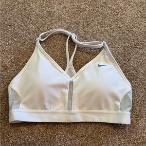 Nike White Sports Bra with Racerback Design